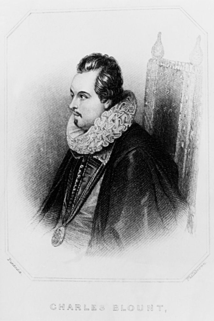 Detail of Portrait of Charles Blount 8th Earl of Devonshire by English School