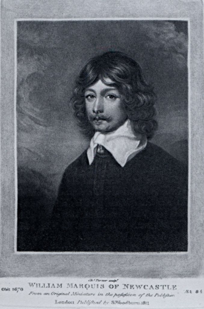 Detail of Portrait of the Marquis of Newcastle by English School