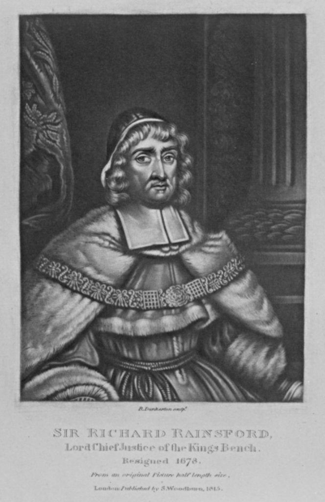 Detail of Portrait of Sir Richard Rainsford by English School