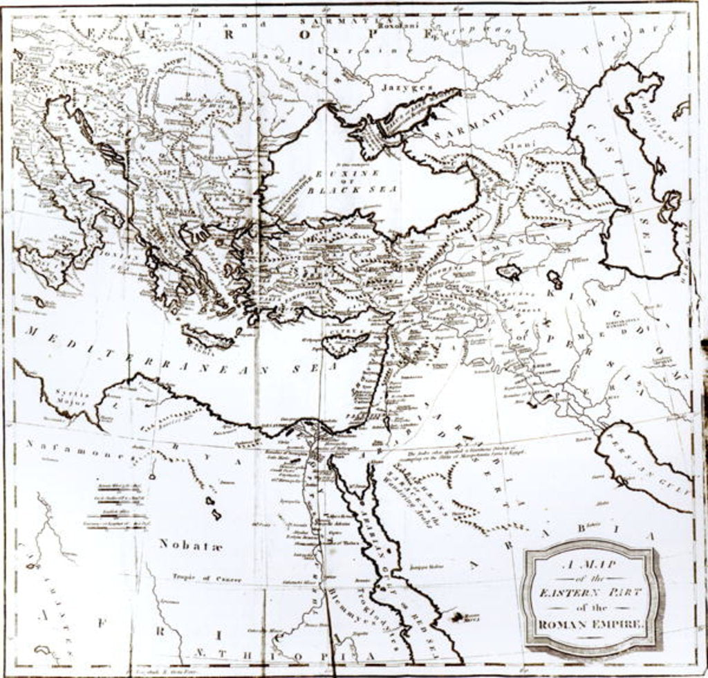 Detail of Map of the Eastern Part of the Roman Empire by English School