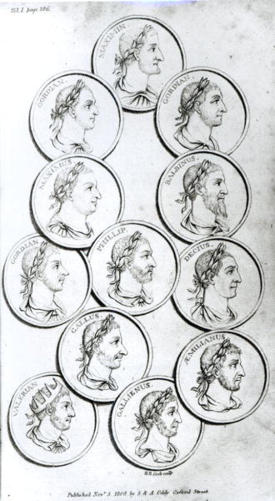 Detail of Portraits of Roman Emperors by Henry R. Cook