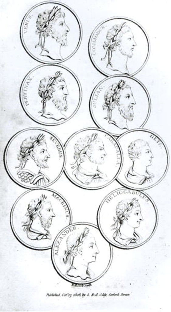 Detail of Portraits of Roman Emperors by Henry R. Cook