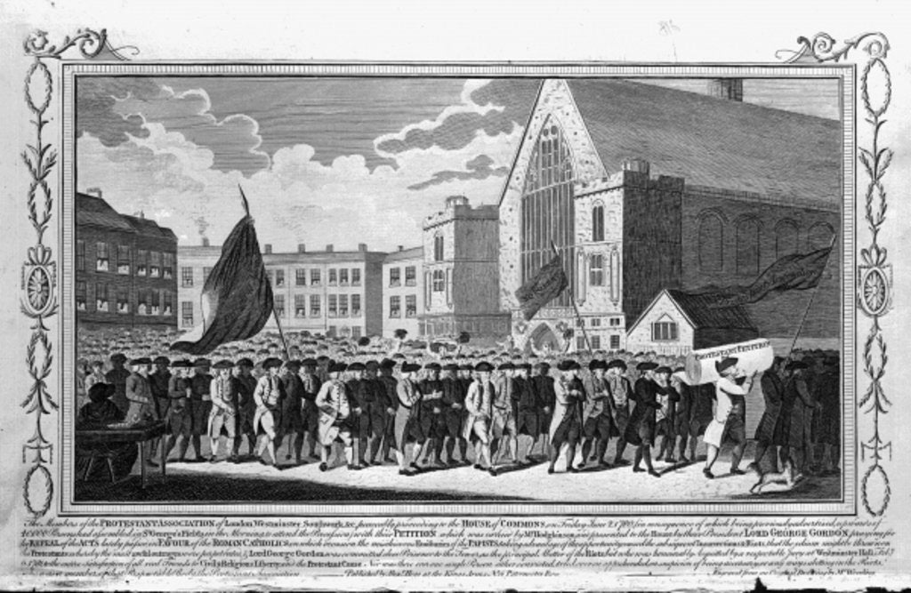 Detail of Members of the Protestant Association Petitioning, 1718 by English School