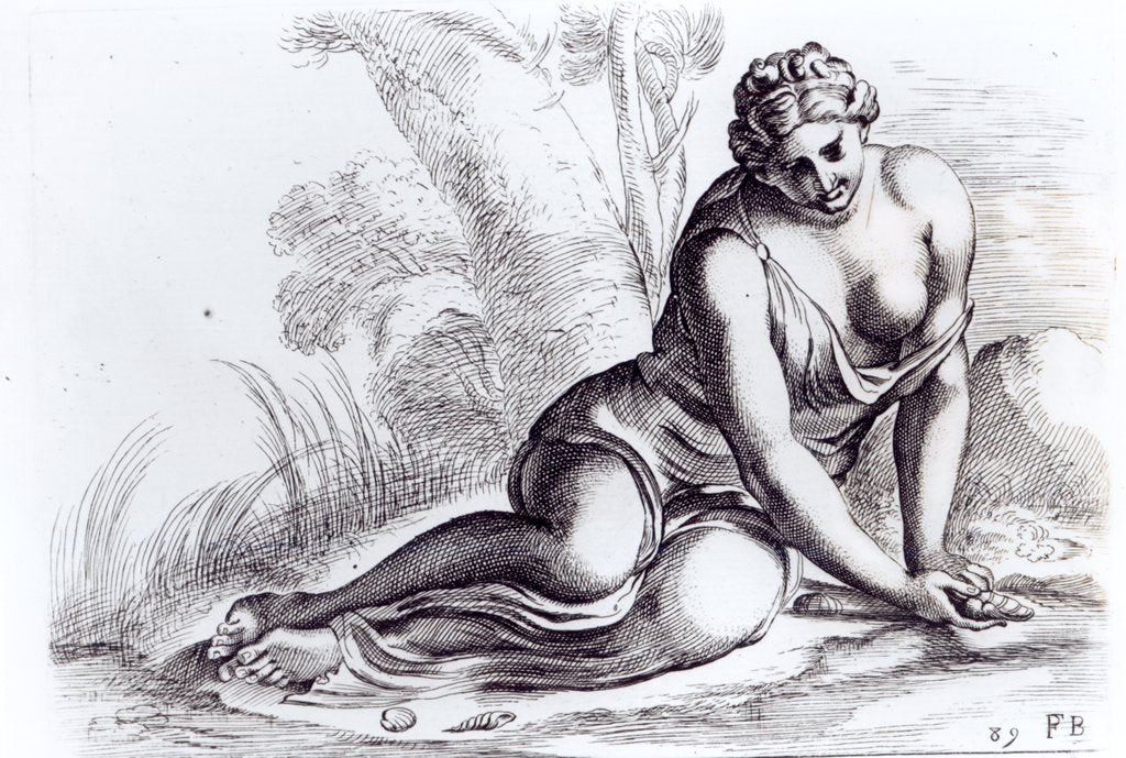 Detail of Venus in the Borghese Gardens, c.1653 by Francois Perrier