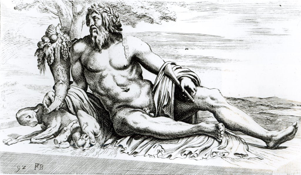 Detail of River Tiber, c.1653 by Francois Perrier