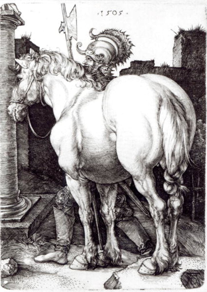 Detail of The Large Horse, 1509 by Albrecht Dürer or Duerer