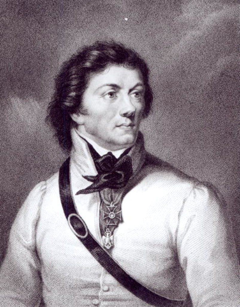 Detail of Portrait of Tadeusz Kosciuszko, engraved by William Holl, c.1840 by 19th Century Polish School