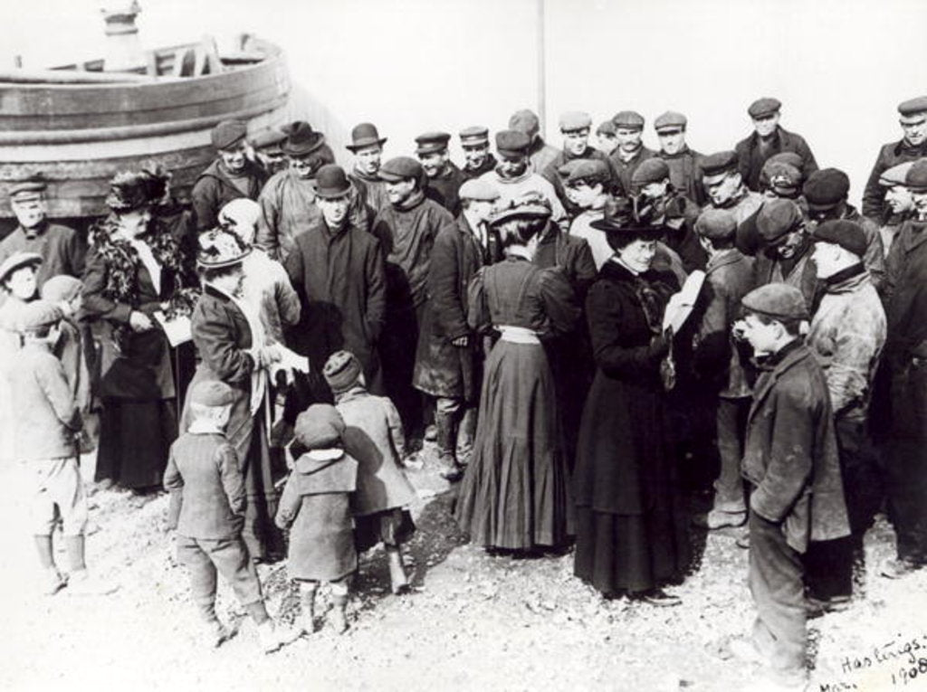 Detail of Suffragettes in Hastings, 1908 by English Photographer