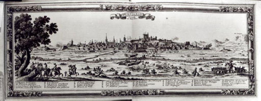 Detail of View of Perpignan, southern France, c.1645 by French School