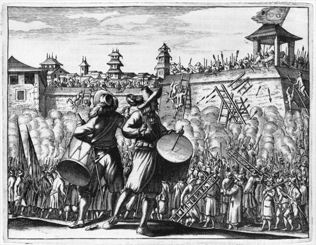 Detail of Battle scene by School English