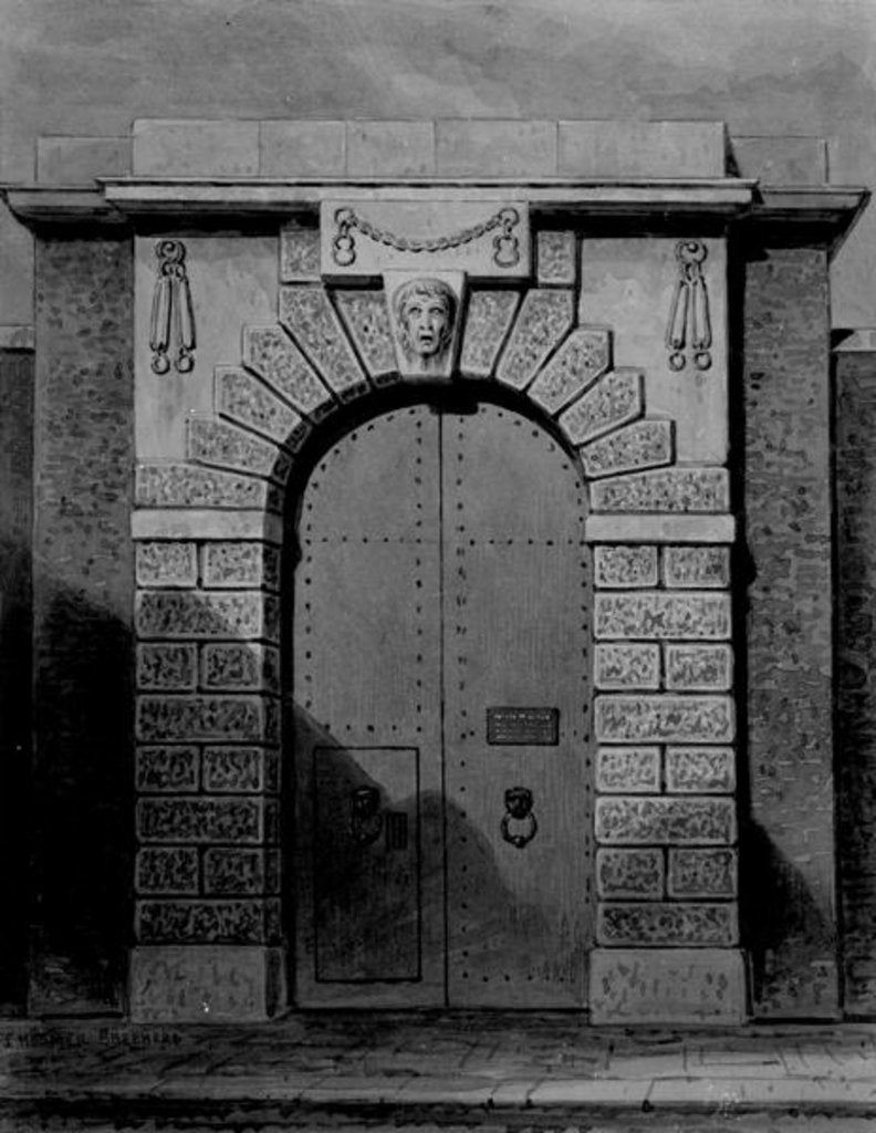 Detail of View of Newgate by Thomas Hosmer Shepherd