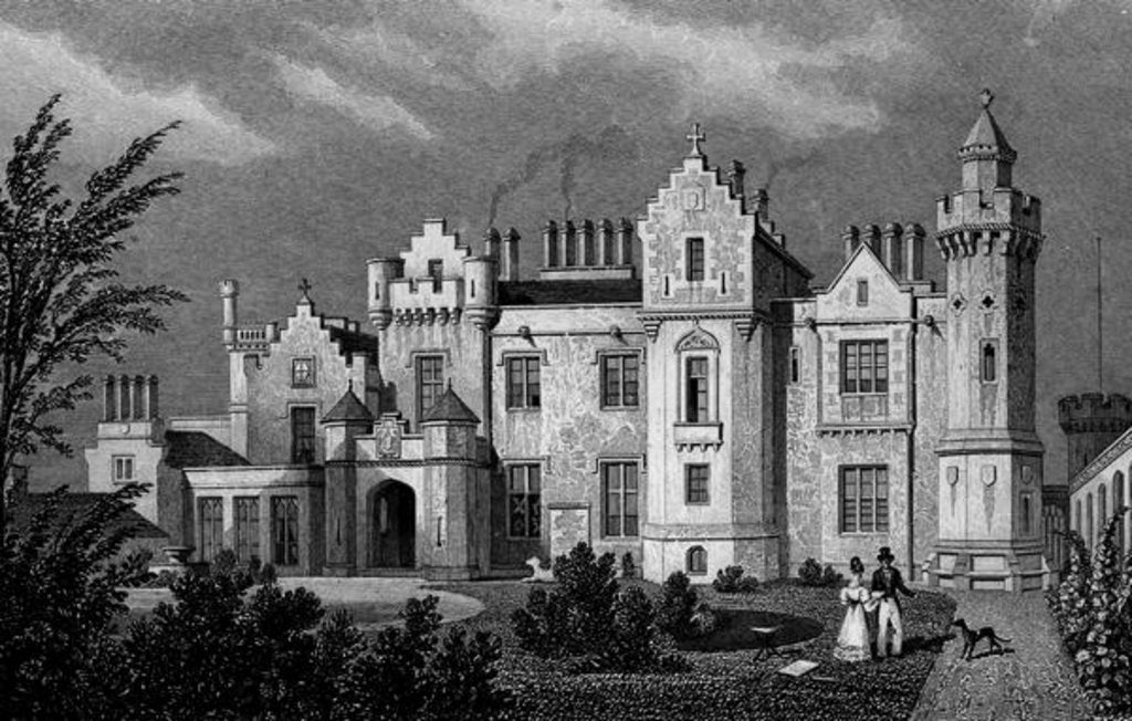 Detail of View of Abbotsford by Thomas Hosmer Shepherd