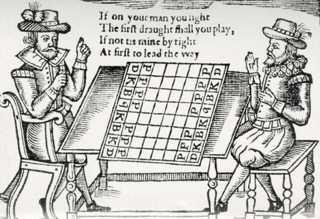 Detail of At the Chess Board by School English