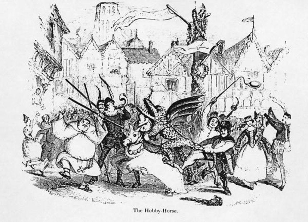 Detail of The Hobby-Horse by School English