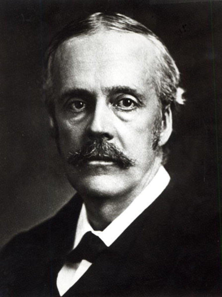 Detail of Portrait of Arthur James Balfour by English Photographer