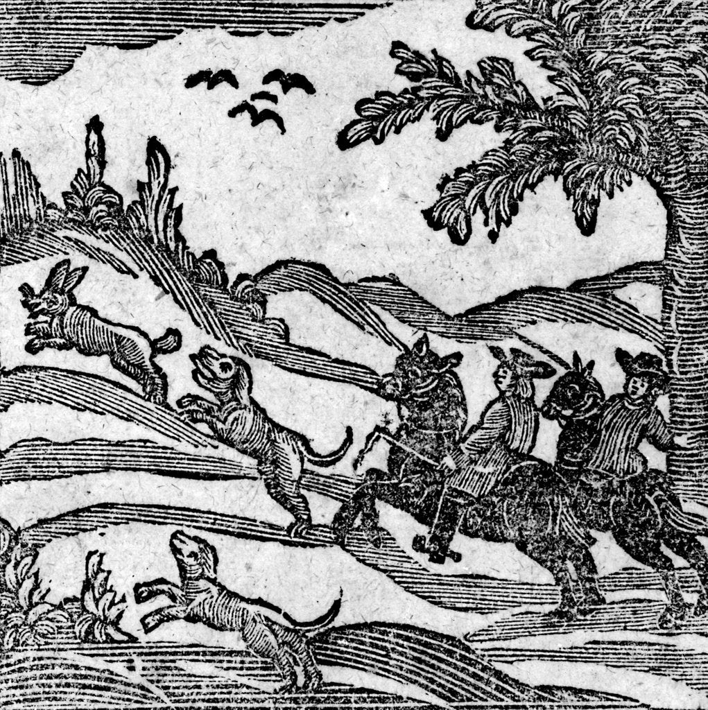 Detail of View of a Hunting Scene by School English