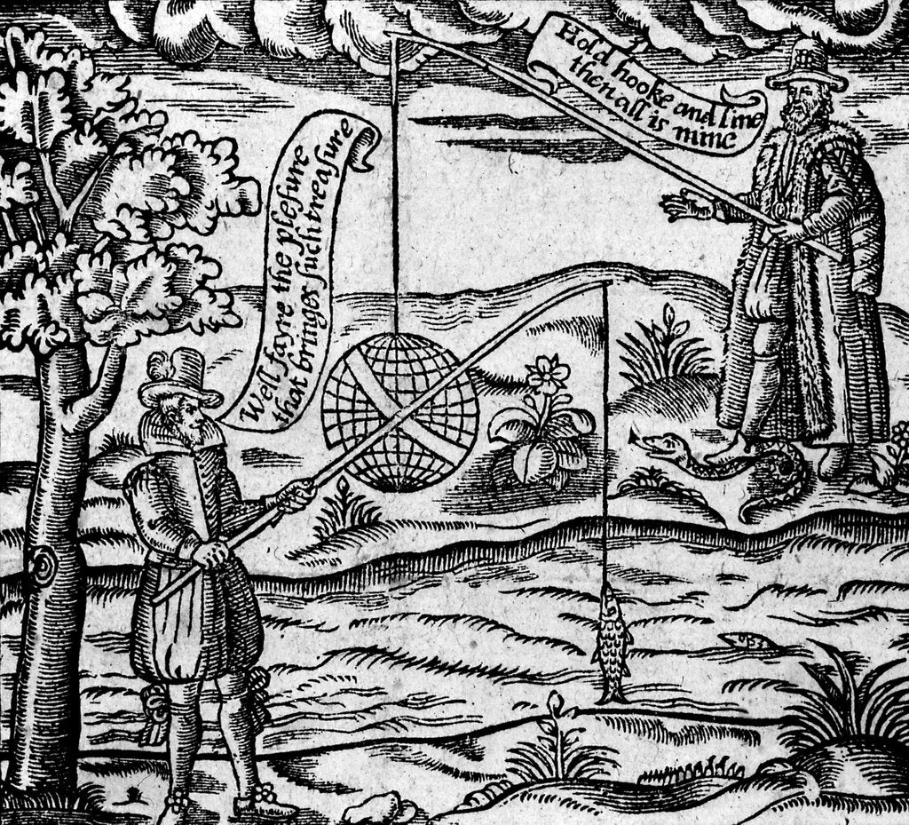 Detail of Satire of Fishing by School English