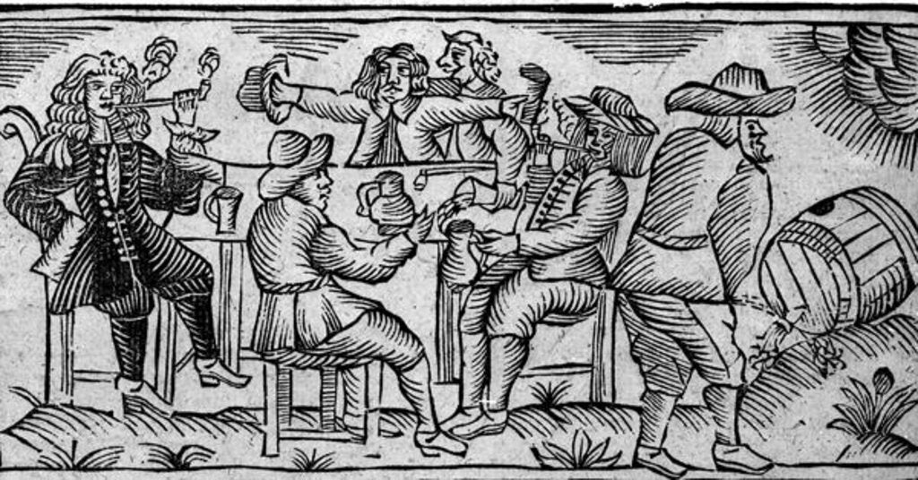 Detail of The Wine-Coopers Delight by School English