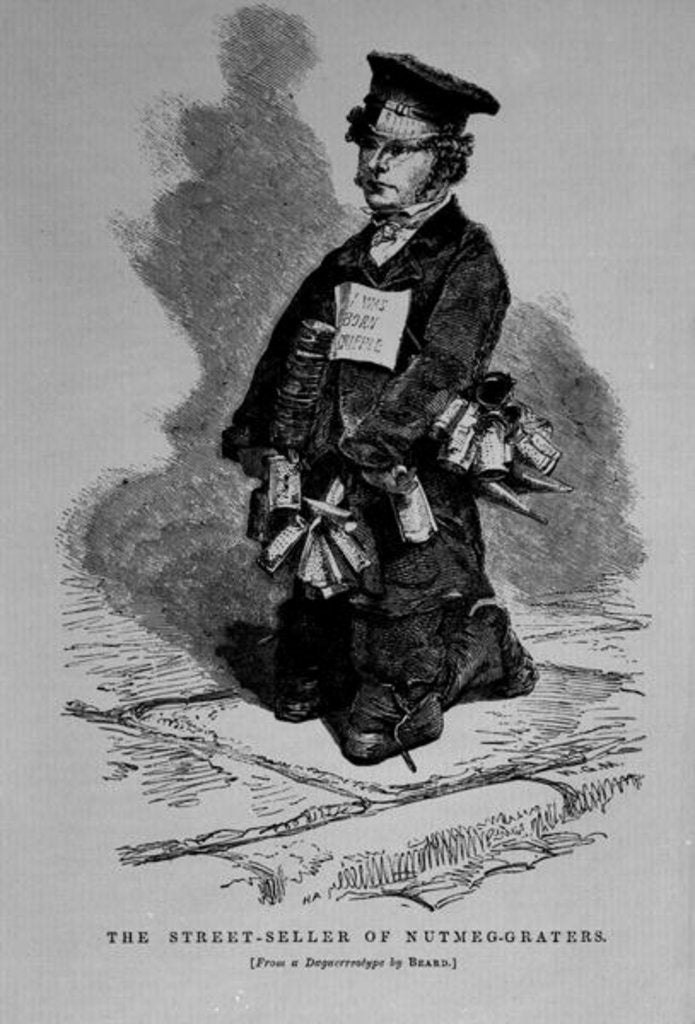 Detail of The Street-Seller of Nutmeg-Graters by School English