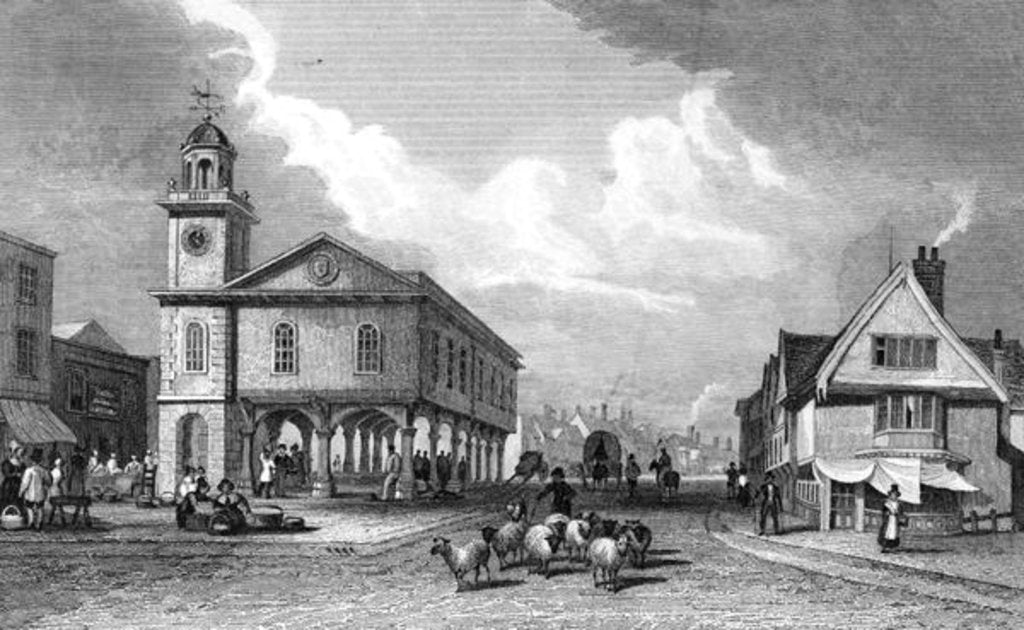 Detail of View of Faversham, Kent, 1832 by Thomas Mann Baynes