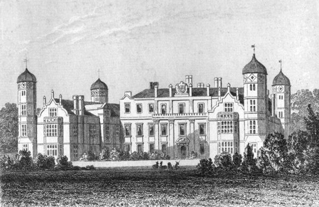 Detail of View of Cobham Hall by School English