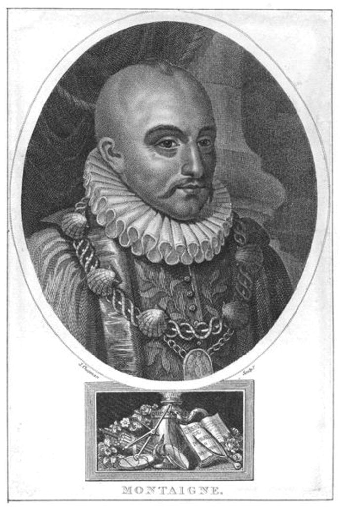 Detail of Portrait of Michel de Montaigne by School English
