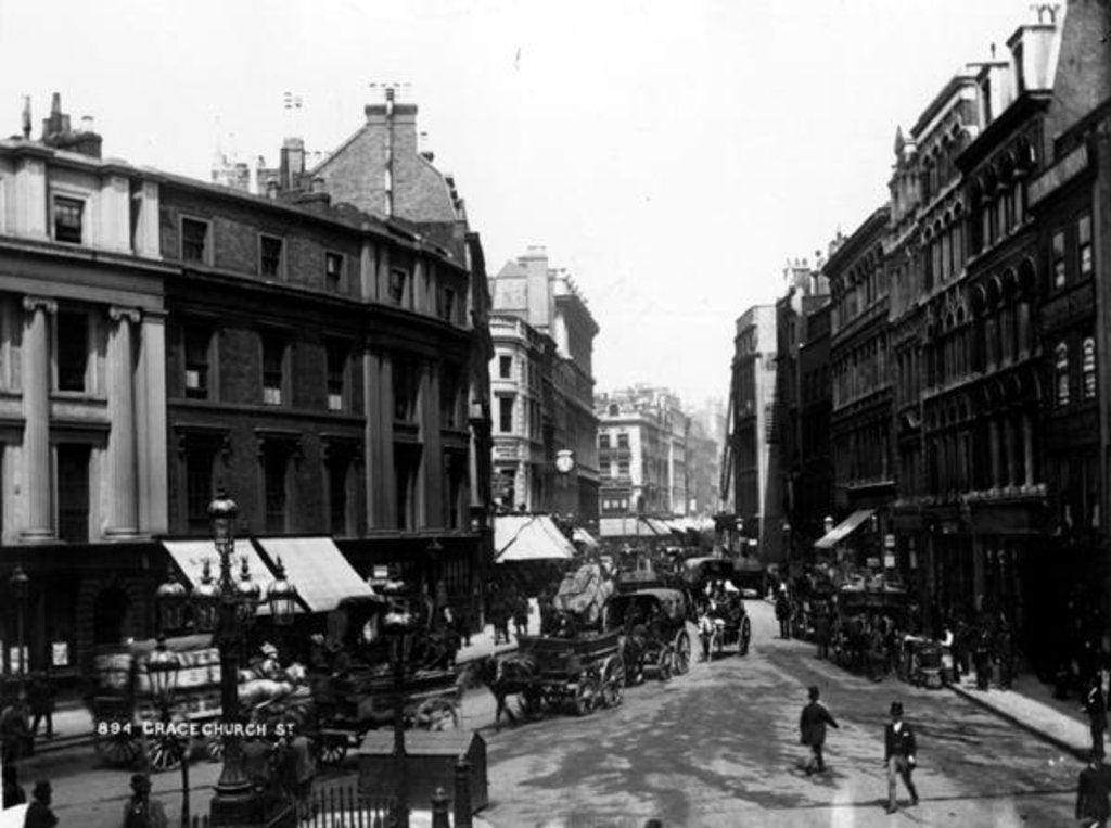 Detail of Gracechurch Street, London, c.1890 by English Photographer