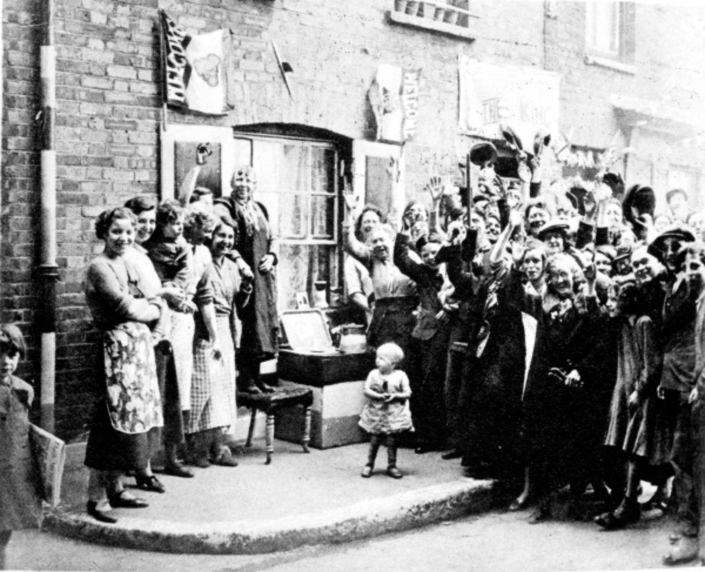 Detail of Jubilee Decoration in the East End, May 12th 1935 by English Photographer