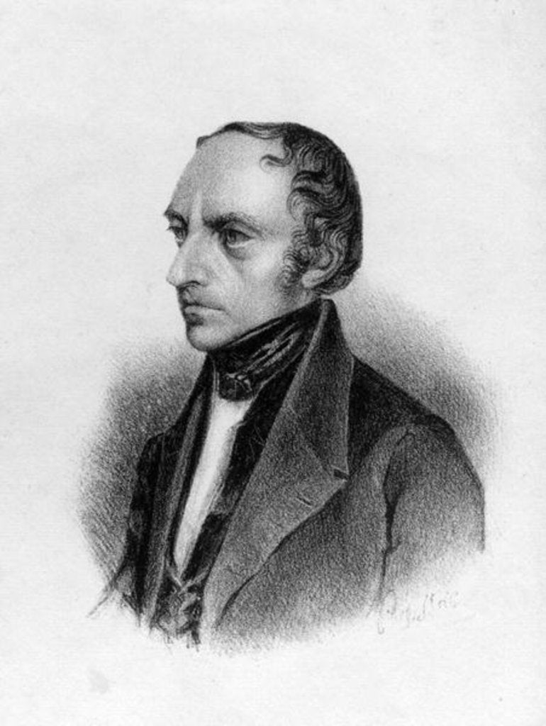 Detail of Portrait of Francois Guizot by School English