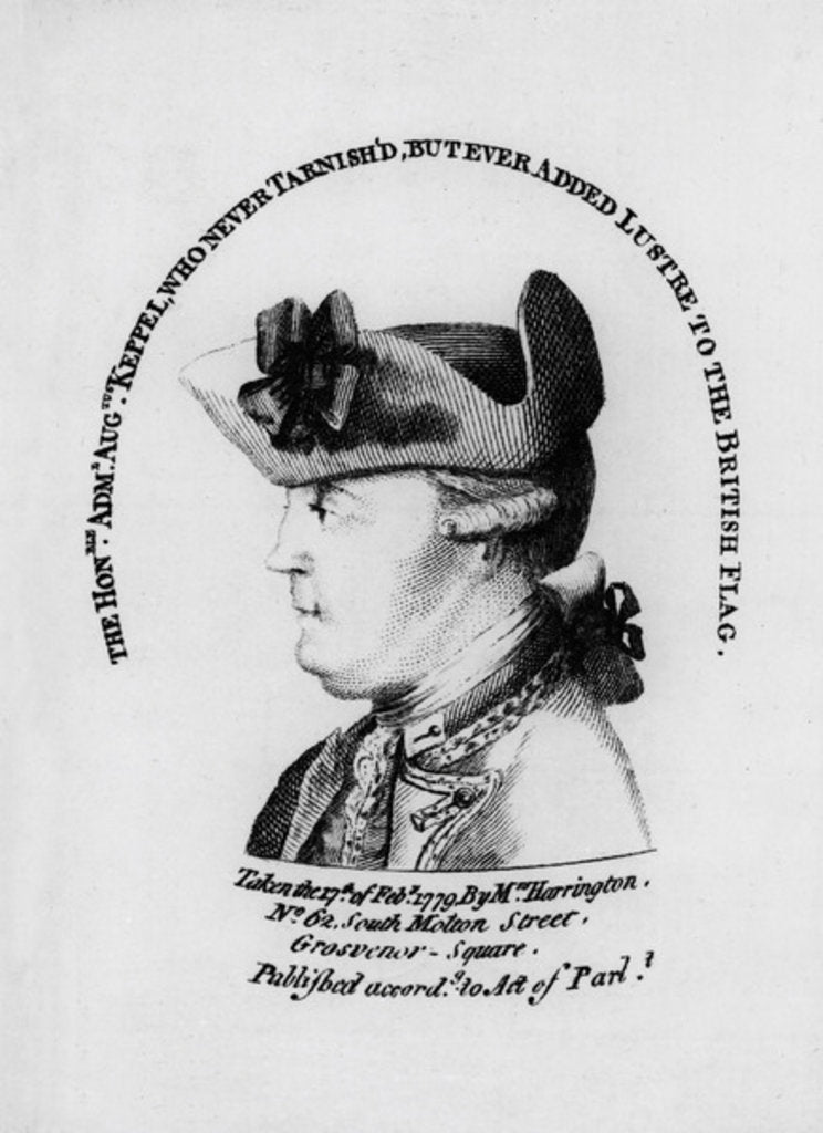 Detail of Admiral Augustus Keppel, 1779 by English School