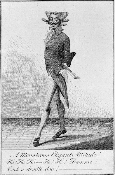 Detail of A monstrous elegant attitude! 1790 by English School