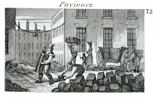 Detail of Paviours, 1823 by English School