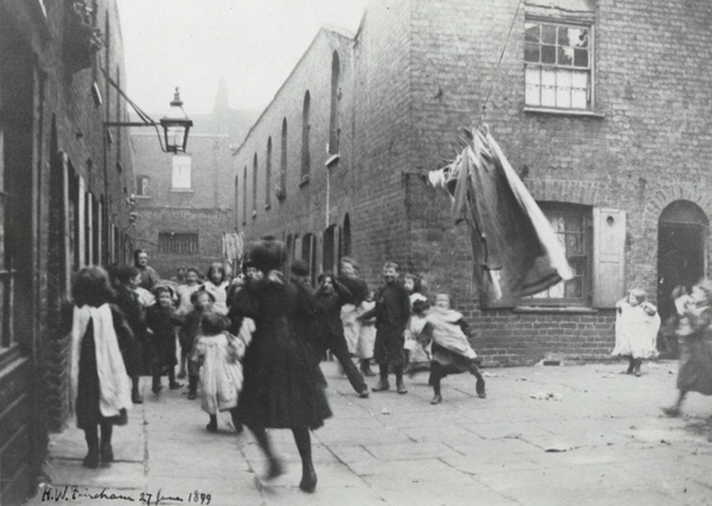 Detail of Aylesbury Place, Clerkenwell, 1899 by H.W. Fincham by English Photographer