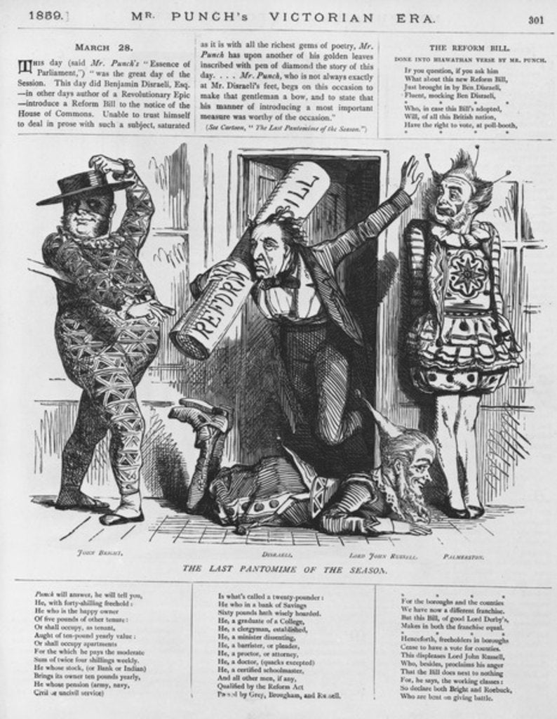 Detail of The Last Pantomime of the Season, 1859 by English School