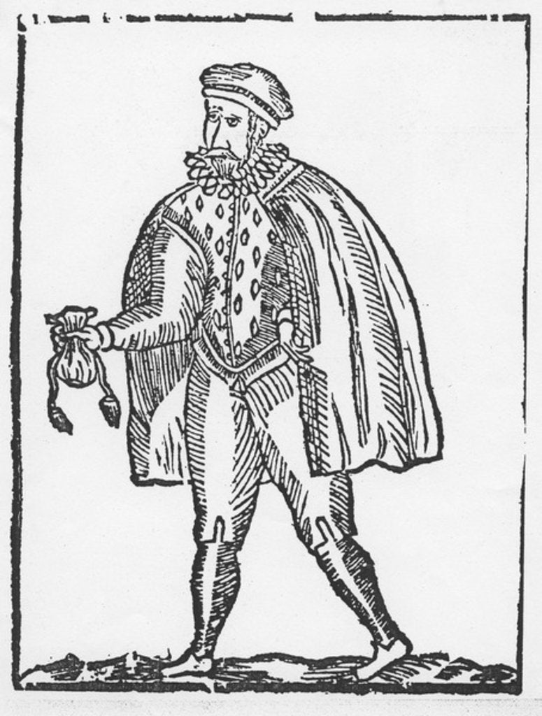 Detail of John Selman, cutpurse by English School