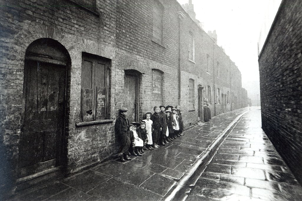 Detail of London Slums, c.1900 by English Photographer