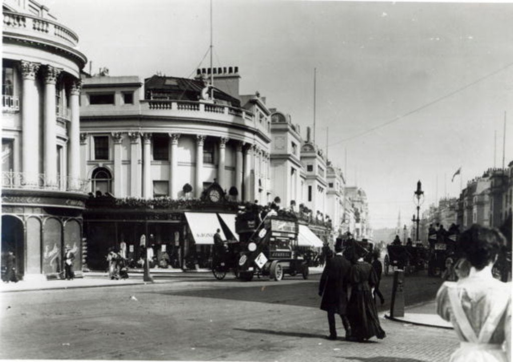 Detail of Regent Street, London, c.1900 by English Photographer