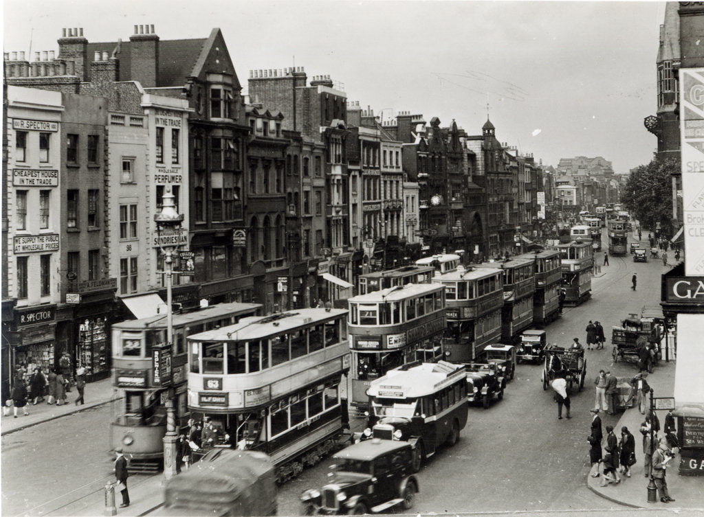 Detail of Whitechapel High Street, London, c.1930 by English Photographer