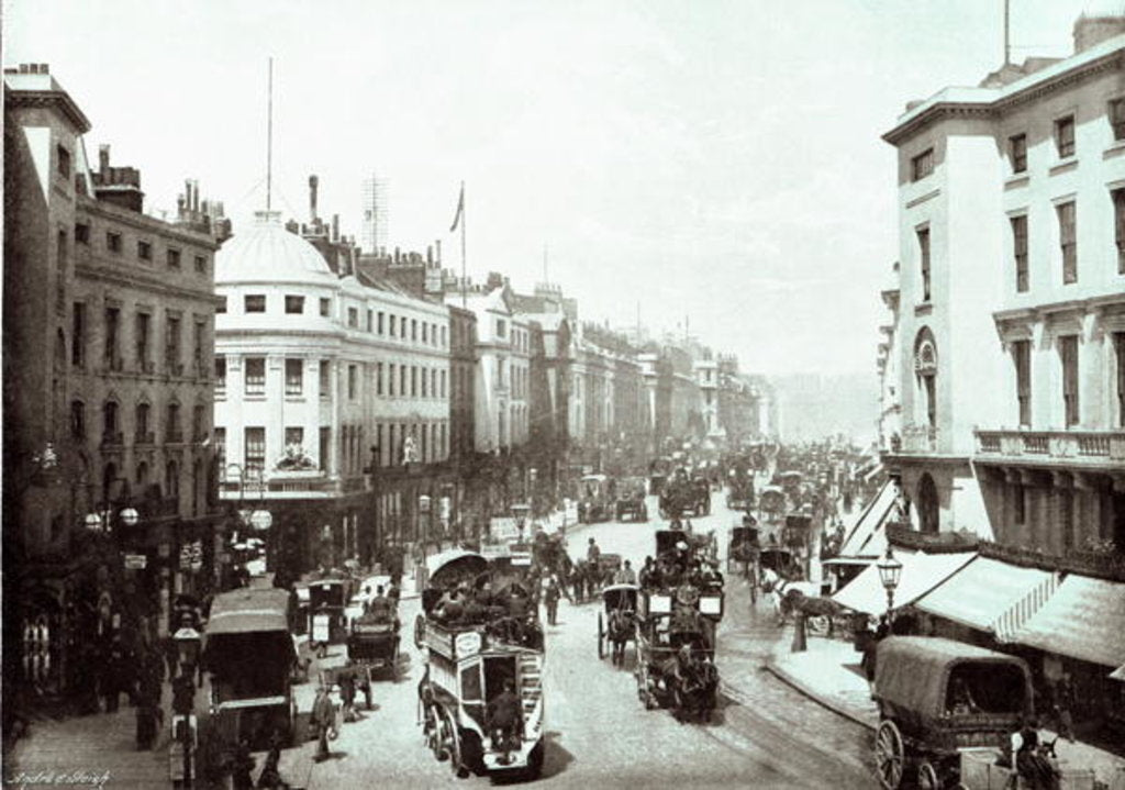 Detail of Regent Street, London c.1900 by English Photographer