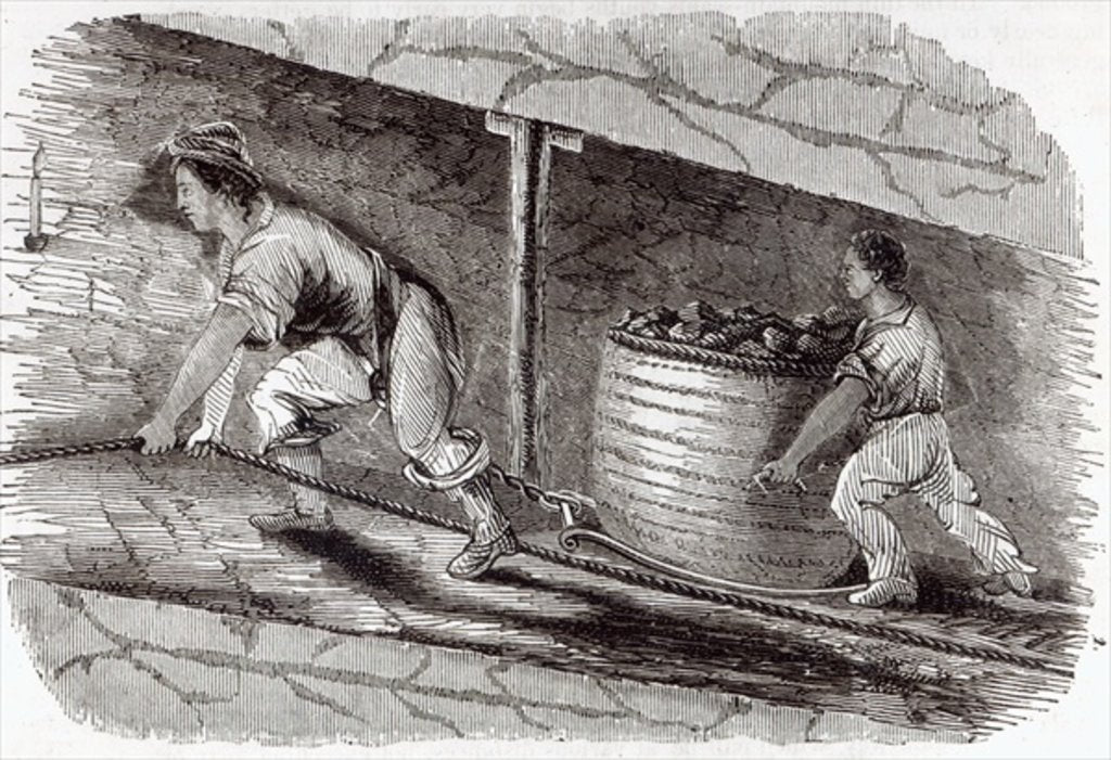 Detail of Female Drawer in a Coal-Pit at Little Bolton, 1842 by English School