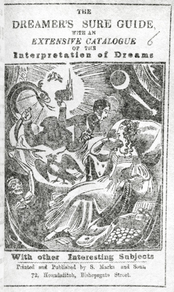 Detail of The Dreamer's Sure Guide, 1876 by English School