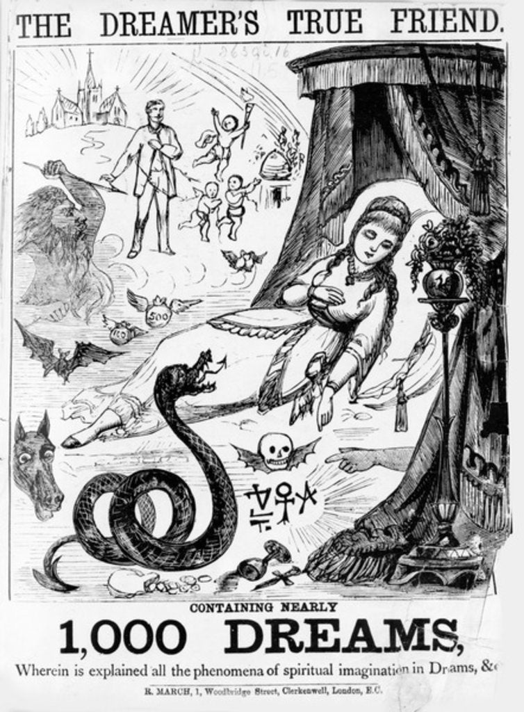 Detail of The Dreamer's True Friend, 1874 by English School