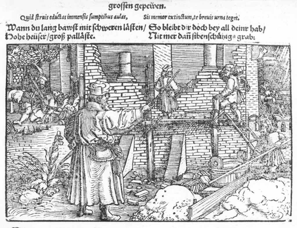 Detail of Building, c.1520 by German School