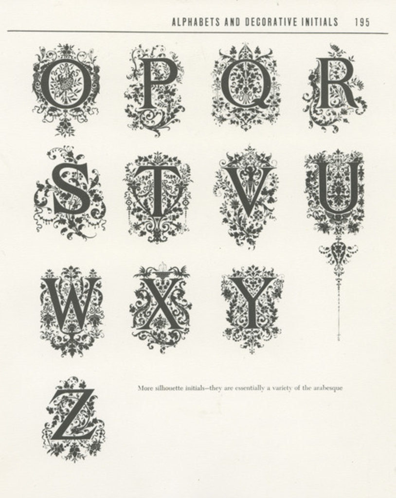 Detail of Decorative initials, 1889 by Anonymous