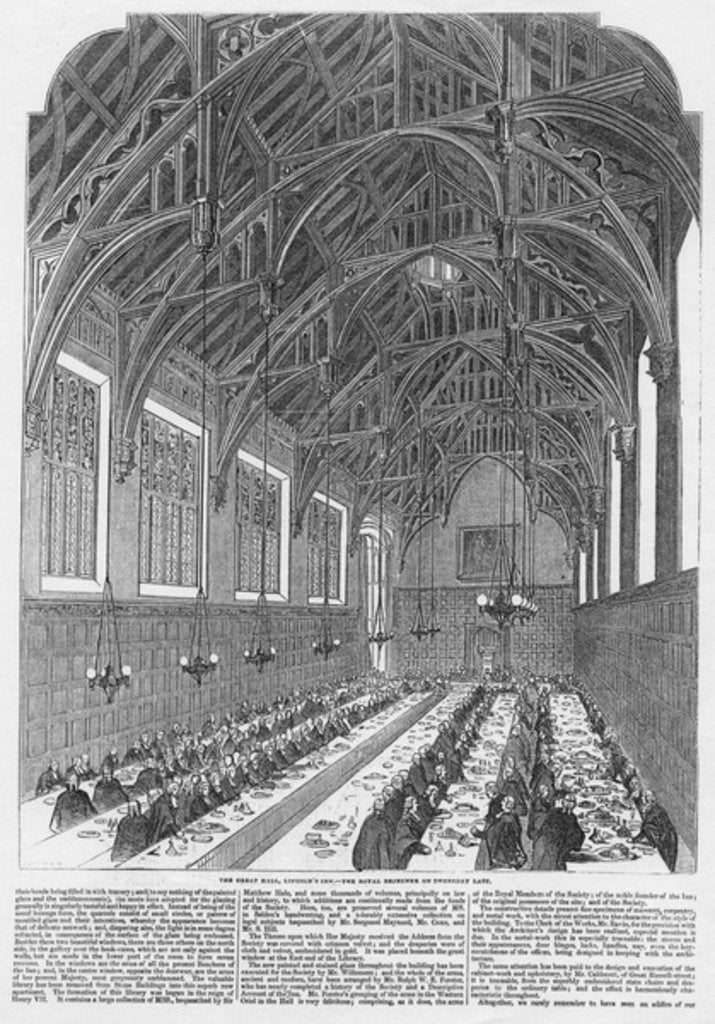 Detail of Lincoln's Inn New Buildings by English School