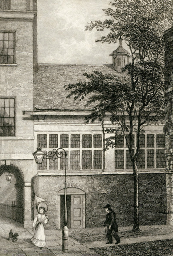 Detail of Barnard's Inn Hall, 1830 by Thomas Hosmer Shepherd