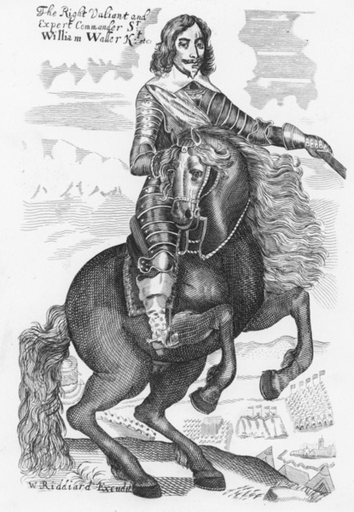 Detail of Portrait of Sir William Waller by English School