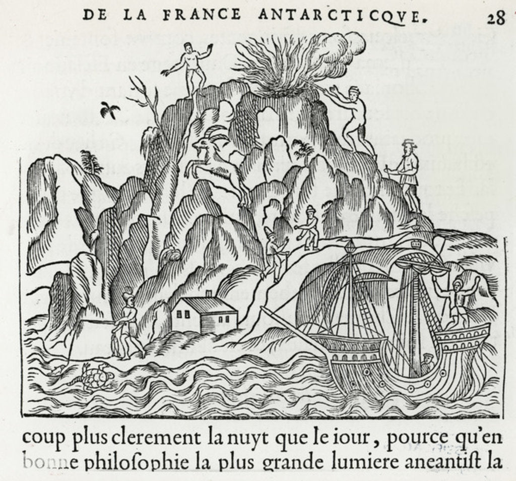 Detail of Volcano, 1558 by French School