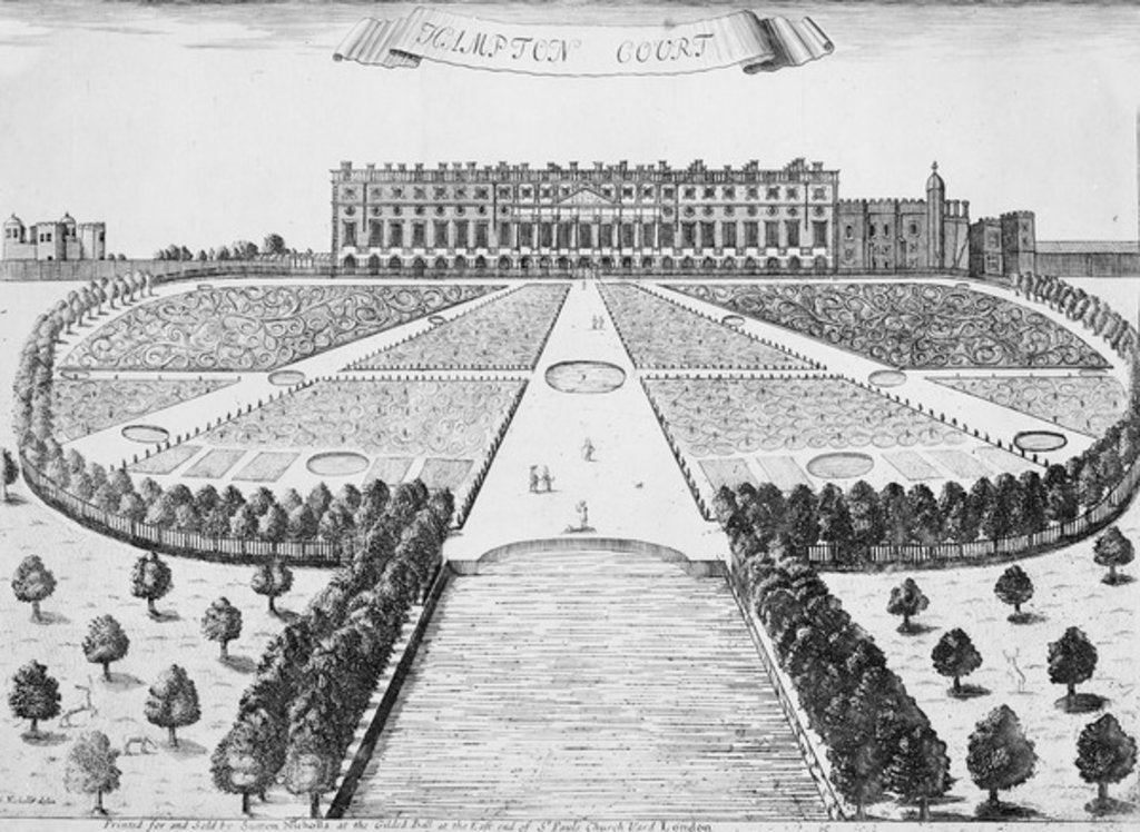Detail of Hampton Court East Front, c.1830 by Sutton Nicholls