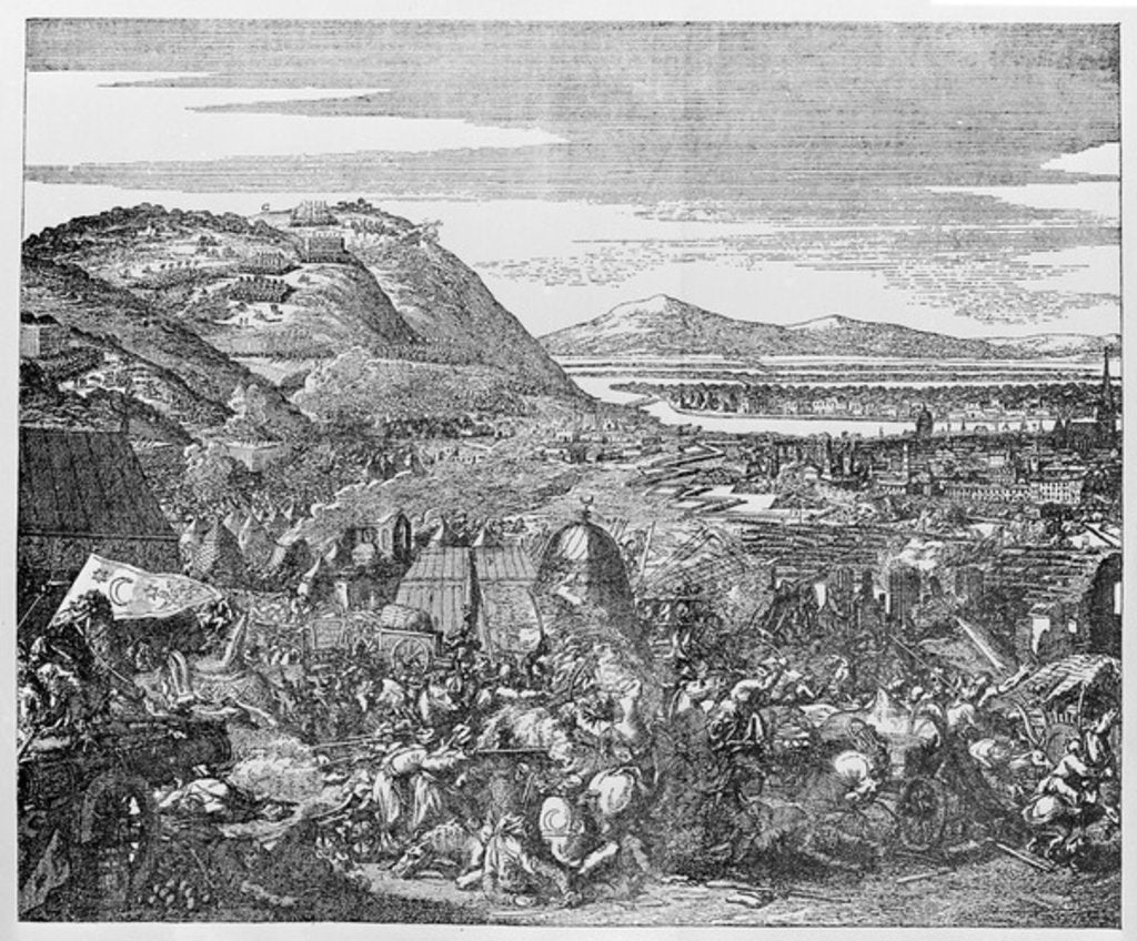 Detail of Battle of Vienna, 1683 by Anonymous